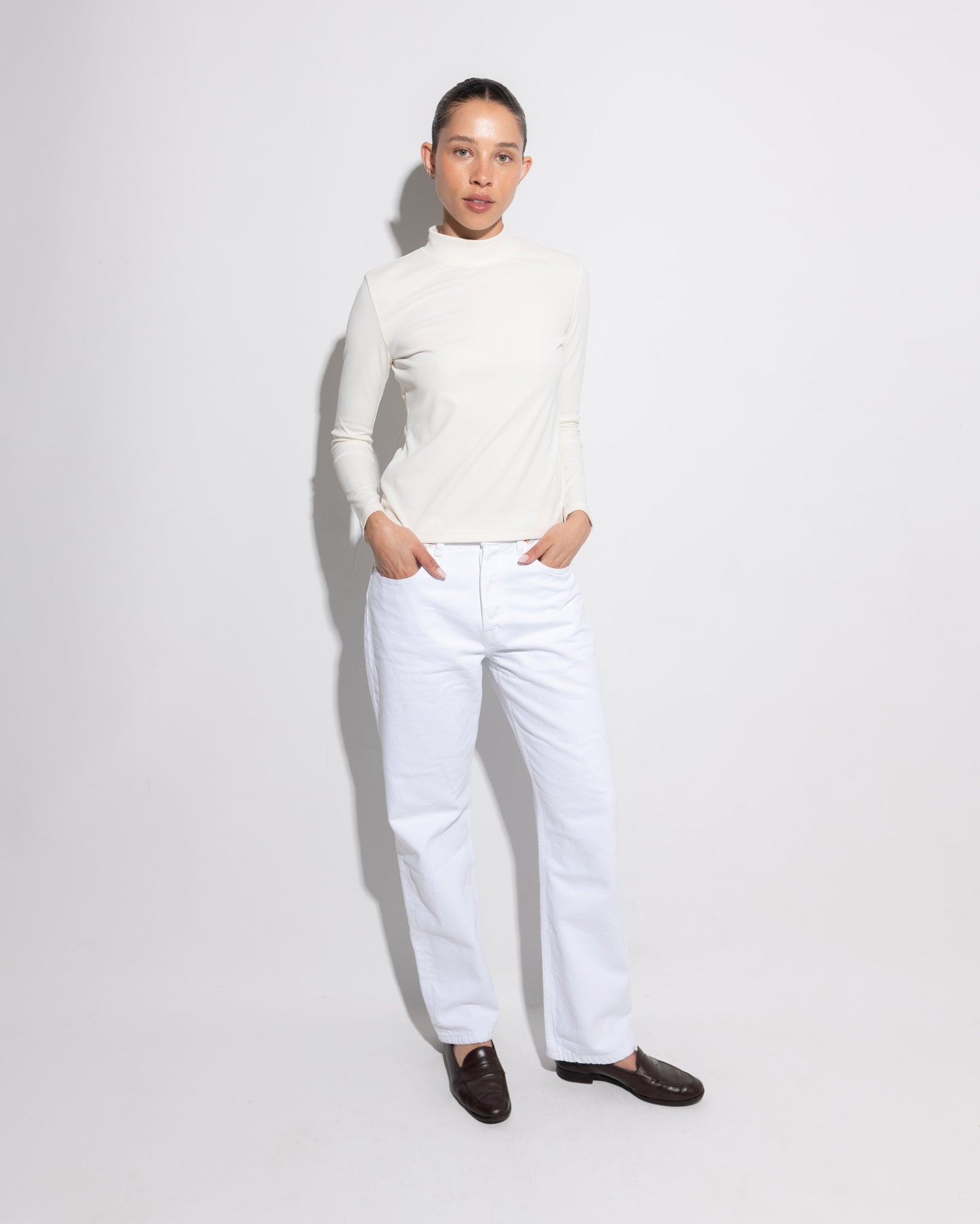 Long Sleeve Mock Neck Shirt