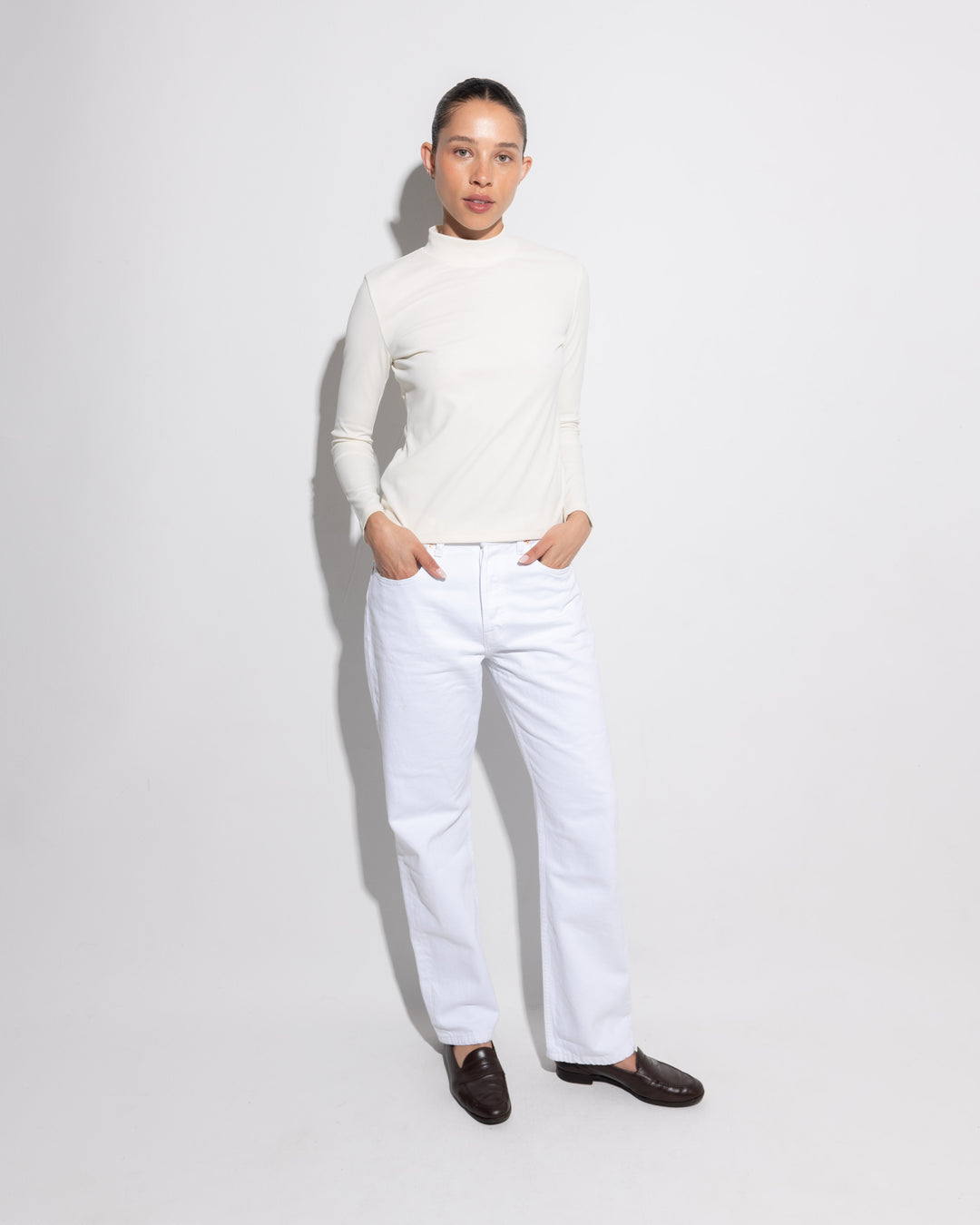 Long Sleeve Mock Neck Shirt
