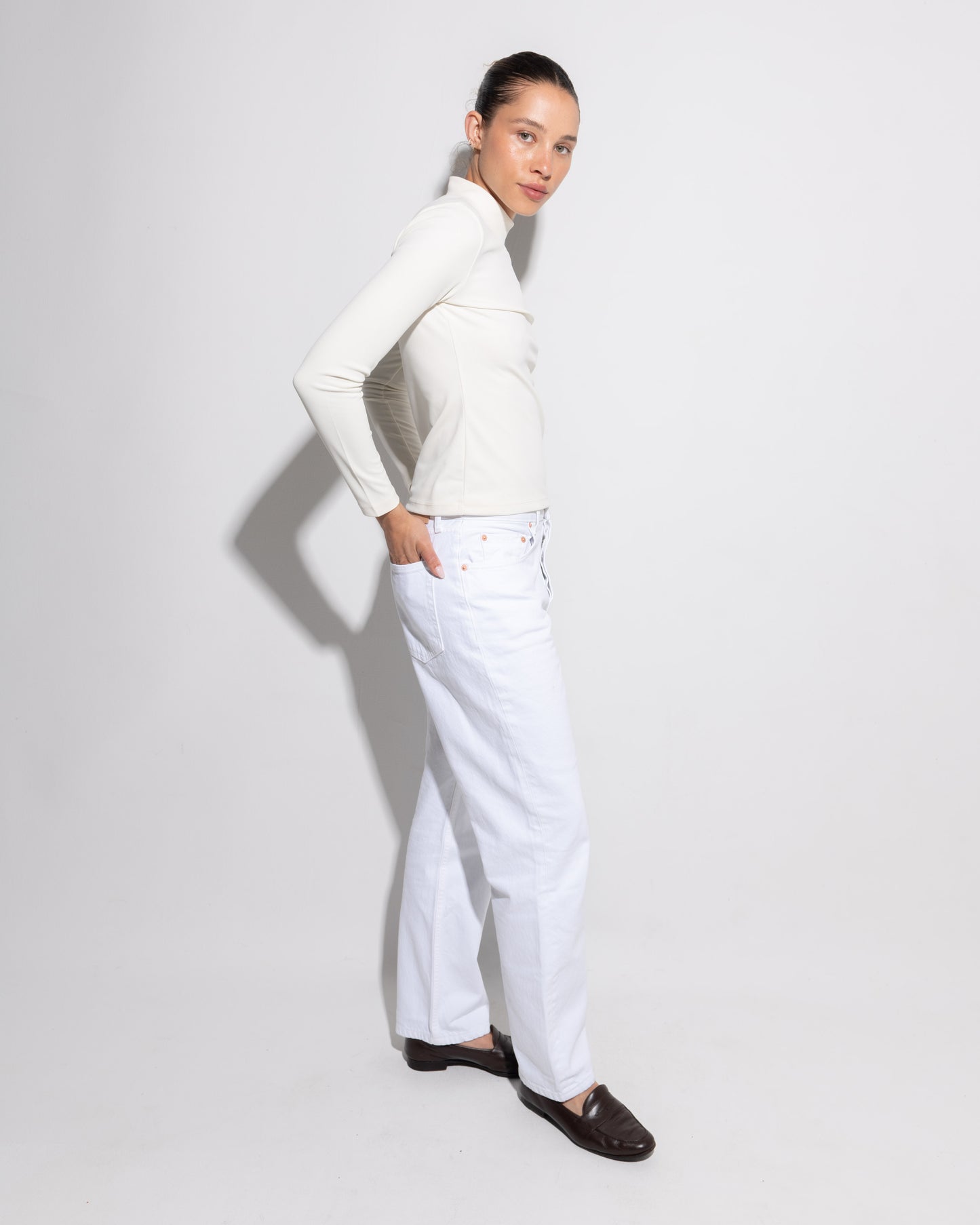 Long Sleeve Mock Neck Shirt