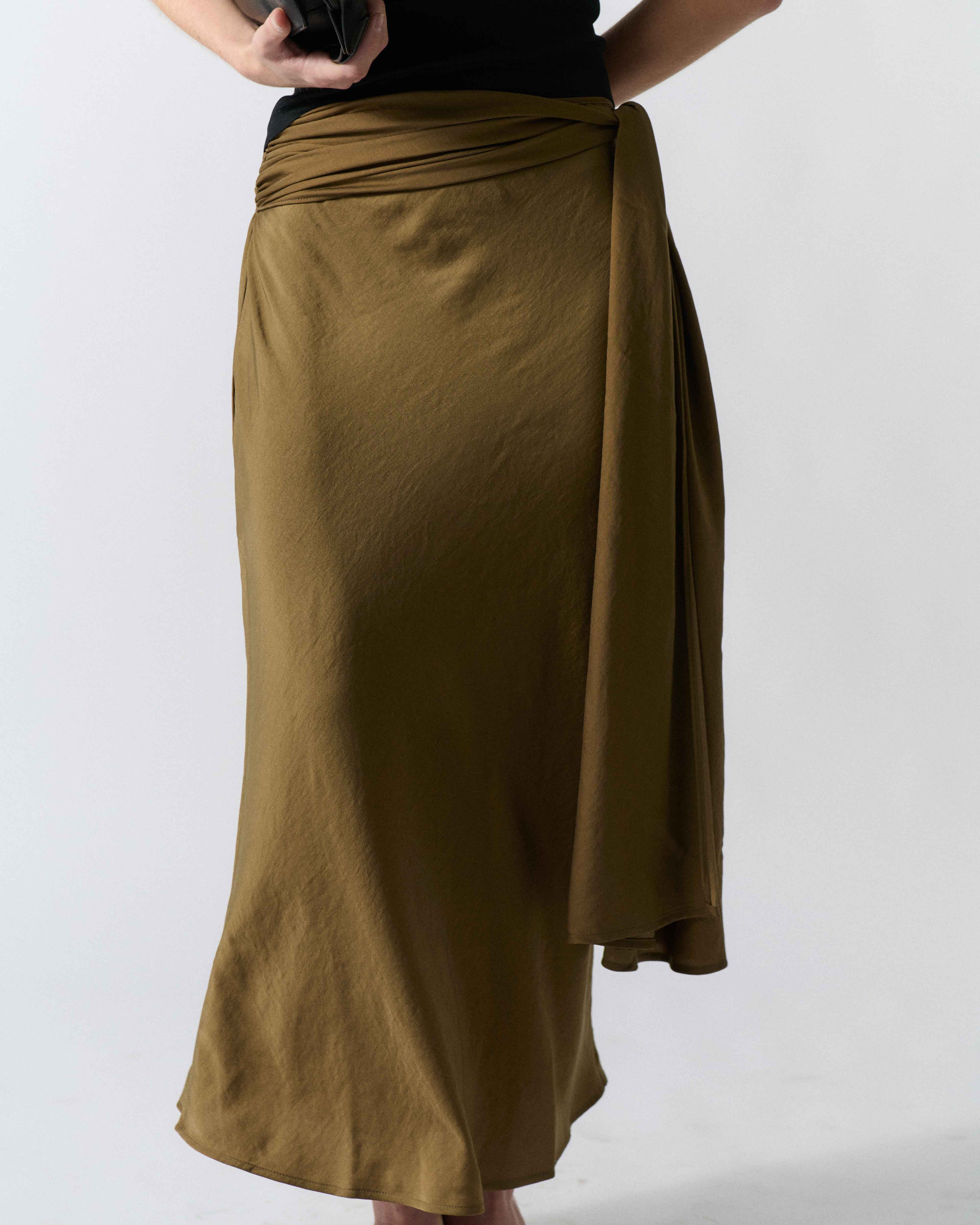 Detailed Wrap Skirt | Claudent