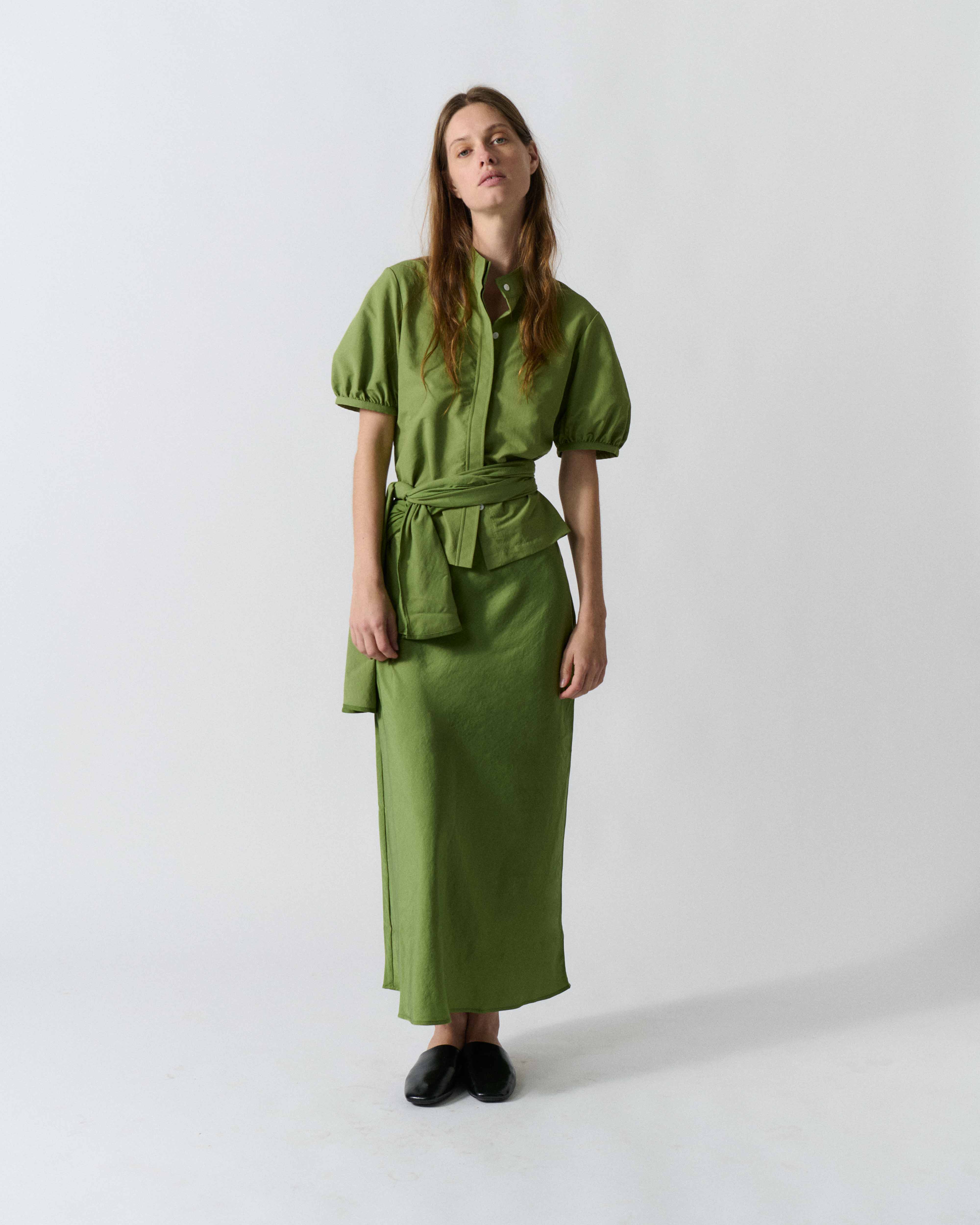 Detailed Wrap Skirt | Claudent