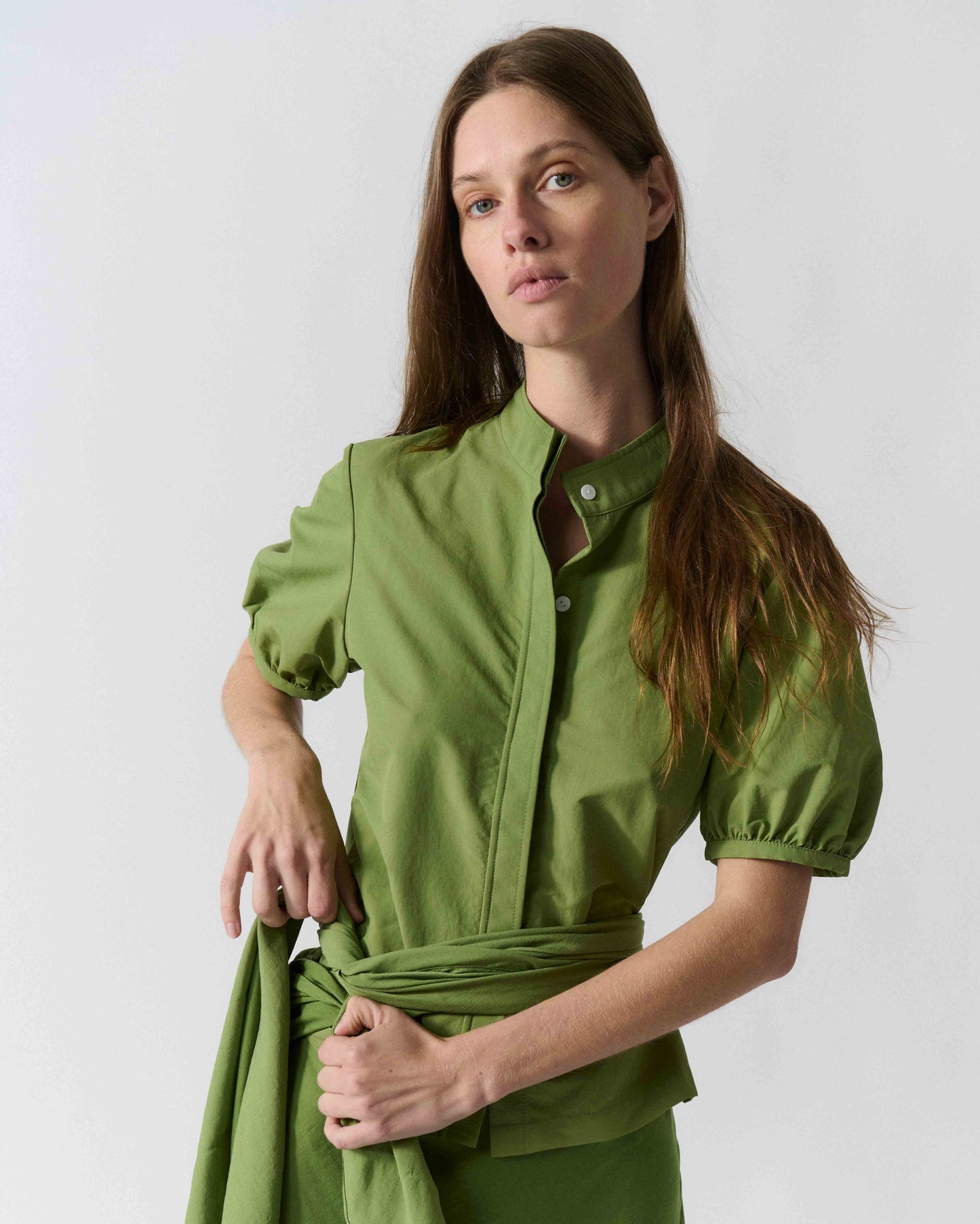 Structured Short Sleeve Top