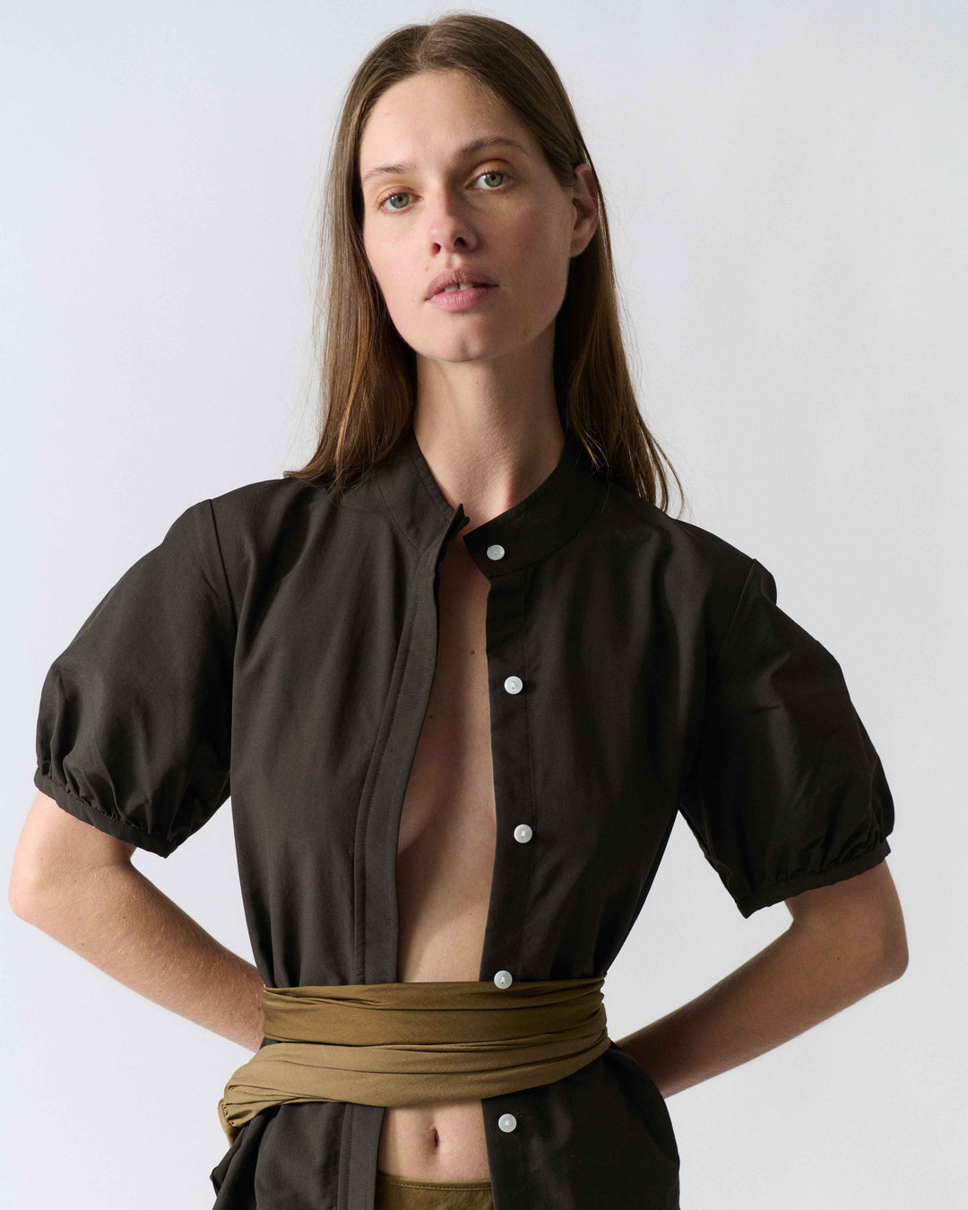 Structured Short Sleeve Top