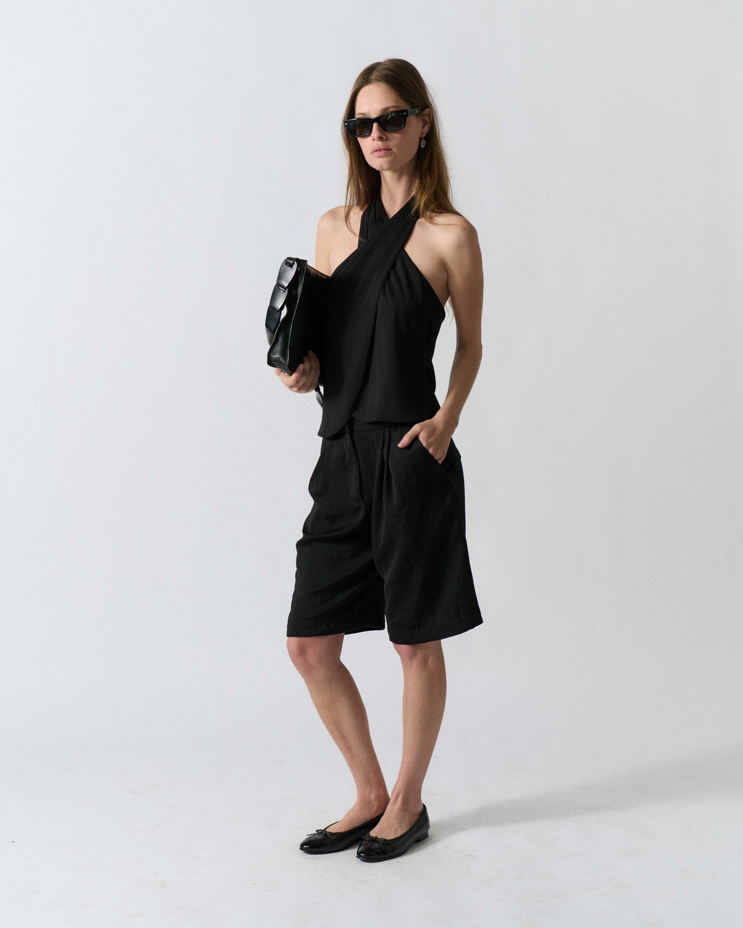 black dress shorts women's Luvamia High Waisted Dressy Casual Bermuda Benfoly Black Mini Dress Shorts